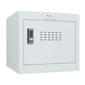 Phoenix CL0344GGE Größe 1 Hellgrauer Cube-Schrank mit Elektronikschloss