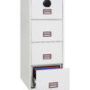 Phoenix World Class Vertical Fire File FS2274F 4-Schubladen-Aktenkabinett mit Fingerabdruckschloss