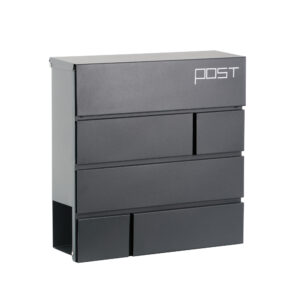 Phoenix Estilo Top Loading Briefkasten MB0121KA in Graphitgrau mit Schlüsselschloss