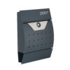 Phoenix Estilo Front Loading Letter Box MB0122KA in Graphitgrau mit Schlüsselschloss