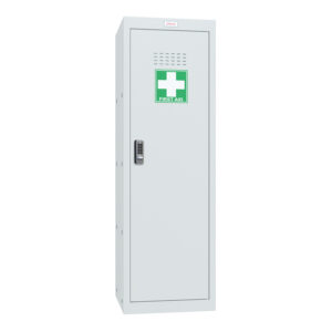 Phoenix MC1244GGE Größe 4 Hellgrauer medizinischer Cube-Schrank mit Elektronikschloss
