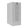 Phoenix MD Series MD0604G 10-Schubladen-Multischrank in Grau mit Schlüsselschloss