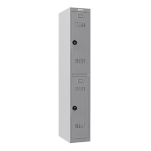 Phoenix PL Series PL1230GGC 1-Spaltiger 2-türiger Personalschrank in Grau mit Zahlenschlössern