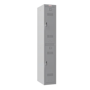 Phoenix PL Series PL1230GGE 1-Spaltiger 2-türiger Personalschrank in Grau mit Elektronikschlössern
