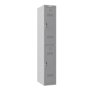 Phoenix PL 300D Series PL1233GGE 1-spaltiger 2-türiger Personalschrank in Grau mit Elektronikschloss