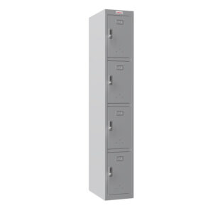 Phoenix PL Series PL1430GGE 1-Spaltiger 4-türiger Personalschrank in Grau mit Elektronikschlössern