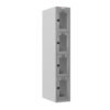 Phoenix PLC Series PLC1430GGC 1-spaltiger 4-türiger Klar-Personalschrank in Grau mit Kombinationsschloss