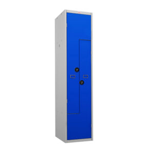 Phoenix PLZ Series PLZ1240GBC 1-spaltiger 2-türiger Personalschrank in Blau mit Kombinationsschloss