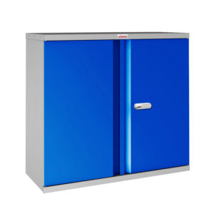 Phoenix SC Series SC1010GBE 2-türiger 1-Fach-Stationärschrank in Blau mit Elektronikschloss