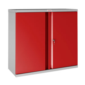 Phoenix SC Series SC1010GRK 2-türiger 1-Fach-Stationärschrank in Rot mit Schlüsselschloss