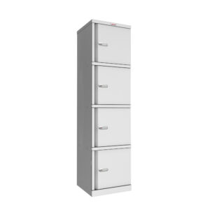 Phoenix SC Series SC1845/4GE 4-türiger Aktenschrank in Grau mit Elektronikschloss