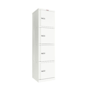 Phoenix SC Series SC1845/4WE 4-türiger Aktenschrank in Weiß mit Elektronikschloss