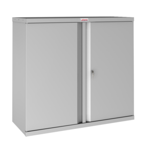 Phoenix SCL Series SCL0891GGK 2-türiger Stahlschrank mit 1 Fach in Grau mit Schlüsselschloss
