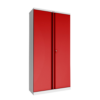 Phoenix SCL Series SCL1891GRK 2-türiger Stahlschrank mit 4 Fächern, grauer Körper & rote Türen, mit Schlüsselschloss
